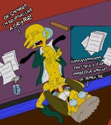 2025 20th_century_fox 20th_century_studios 2boys anal anal_sex english_text fox_corporation gay genital_fluids genitals gracie_films hi_res homosexual homosexual_sex male male/male male_only matt_groening misterspectacular montgomery_burns penis skinny text the_simpsons toony waylon_smithers yaoi