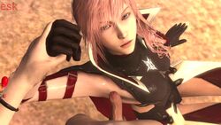 3d animated armpit_sex armpits eclair_farron erection esk female final_fantasy final_fantasy_xiii foreskin looking_at_viewer no_sound outercourse penis pink_hair pov rubbing source_filmmaker uncut video