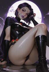 raven (dc) fan art