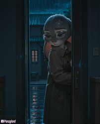 ai_generated fur furry glasses high_resolution highres hires judy_hopps night panzglard sad wet zootopia zootopia_2