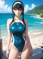 1girls 2d ai_generated athletic athletic_female bare_shoulders belly big_breasts bikini bikini_bottom bikini_top black_hair blush breasts chest curvy curvy_figure cute cute_face dark_hair detailed eyelashes eyeshadow female female_focus fit fit_female focus hairband hands_behind_head hands_up high_quality image large_breasts legs light-skinned_female light_skin lips lipstick long_hair looking_at_viewer makeup mascara mature nero100 outdoors outside pale-skinned_female pale_skin red_eyes seductive seductive_look shy spy_x_family stable_diffusion swimsuit swimwear tagme tall tall_female thighs uncensored yor_briar yor_forger