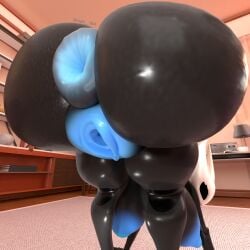 absurd_res adri164 anus arthropod ass big_breasts big_butt big_pussy black_body blue_anus blue_genitals breasts female genitals hi_res hollow_knight_(franchise) hornet_(hollow_knight) huge_butt humanoid insects looking_at_viewer nipples plump_anus plump_labia puffy_anus solo spread_butt spreading team_cherry thick_thighs vulva wide_hips