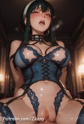 1girls ai_assisted ai_generated anime anime_girl anime_style artist_name bangs big_breasts big_chest black_hair blush breasts bust busty chest clitoral_hood clitoris collarbone covered_nipples crotch dress dripping_pussy earrings erect_nipples exposed_nipples exposed_pussy female female_genitalia genitals hair_between_eyes hair_ornament hard_nipples hi_res high_quality high_resolution highres jewelry juicy_pussy knee_up large_breasts legs_apart long_hair looking_at_viewer navel nipples nipples_outside open_legs patreon patreon_username pussy pussy_lips pussy_peek red_eyes sauna see-through shaved_pussy shirt sitting slit smile solo splayed_legs spread_legs spy_x_family stable_diffusion sweat thighs tight_pussy uncensored_nipples uncensored_pussy uncensored_vagina vagina vulva watermark wet wet_clothes wet_pussy yor_briar yor_forger zeeny