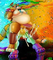 abstract_background ahe_gao alligator alligator_tail alligatorid alligatorid_humanoid alternate_version_available anal_sex animatronic anthro anthro_male bear biceps black_nails blue_eyes blue_nails bowtie clawed_fingers claws crocodile crocodile_tail crocodilian crocodylid cumflation cumming cumming_from_anal_sex cumming_while_penetrated cumming_while_penetrating eye_wear face_paint facial_markings fingerless_gloves five_nights_at_freddy's five_nights_at_freddy's:_security_breach fnaf gay gay_anal gay_domination gay_sex glamrock_freddy_(fnaf) green_body green_scales green_skin long_nails lucivire machine male male/male male_only mohawk mohawk_(hairstyle) montgomery_gator_(fnaf) muscle muscles muscular_anthro muscular_body muscular_furry muscular_male non_human pink_penis red_eyes red_hair reptile reptile_humanoid robot robot_anthro robot_humanoid scales scalie scottgames shades sharp_teeth shoulder_pads spiked_bracelet spikes spotted_body star_shades steel_wool_studios sunglasses tail_markings tan_body thick_cum top_hat two_tone_body ursid ursid_humanoid ursine veiny_penis yellow_balls yellow_body yellow_scales yellow_skin