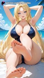 1girls 2025 ai_assisted ai_generated alpha_(the_eminence_in_shadow) anime arm_behind_head armpits artist_name bangs barefoot beach big_breasts big_breasts big_breasts big_chest bikini blonde_hair blue_eyes blue_sky blush breast breasts breasts breasts bust busty chest cloud cloudy_sky day elf explicit eyebrows_visible_through_hair feet feet_fetish feet_up female foot_fetish foot_focus foot_up foreshortening hi_res high_quality high_resolution highres horizon large_breasts long_hair looking_at_viewer ocean open_mouth outdoors palm_tree patreon patreon_username pointy_ears sand seagull shore sitting sky skypassion smile soles solo stable_diffusion swimsuit the_eminence_in_shadow toes tree very_long_hair water watercraft watermark