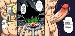 1boy abs ass balls bdsm_collar bdsm_outfit bdsm_room black_hair bondage captured captured_hero cock dick dragon_ball dragon_ball_super dragon_ball_z drool drooling dungeon education educational ejaculation gag gag_bondage gagged gagged_male gagging glasses glasses_on_face glasses_on_head goku handcuffed handcuffs hands_behind_back lubricant lubrication magic male male_focus male_only male_pov manga manga_page manga_style muscles muscular muscular_male penis roaringmoon saiyan slave slave_collar slave_outfit son_goku sweat sweaty sweaty_body text tied_hands tied_up vein veins veins_on_cock veins_on_dick veins_on_penis veiny_penis