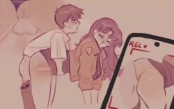 age_difference bouncing_breasts misato_katsuragi neon_genesis_evangelion sex sex_from_behind shinji_ikari size_difference tagme tiramisoups vagina vaginal_penetration vaginal_sex video