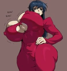 1girls 2025 alternate_version_available belly big_ass big_breasts big_nipples blue_hair breasts cleavage colored_sketch dress erect_nipples female fujimura_shizuru hand_on_hip hi_res high_resolution highres huge_ass huge_breasts jay-marvel large_ass large_breasts long_hair massive_breasts nipple_bulge overflowing_breasts red_dress render rendered ringing_phone shinkon_gattai_godannar!! sketch small_waist solo solo_focus thick_thighs tummy_bulge wide_hips