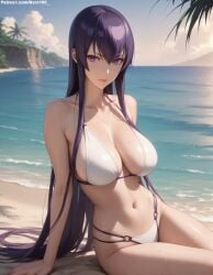 1girls 2d ai_generated areolae armpit bare_arms big_breasts bikini bikini_bottom bikini_top breasts chest curvy curvy_figure cute cute_face dark_hair detailed eyelashes eyeshadow female female_only fit fit_female focus hair high_quality highschool_of_the_dead large_breasts legs light-skinned_female light_skin lips lipstick long_hair looking_at_viewer makeup mascara nero100 outdoors outside pale-skinned_female pale_skin posing purple_eyes purple_hair saeko_busujima sagging_breasts seductive seductive_look solo stable_diffusion straight_hair swimsuit swimwear tagme thighs thin_waist