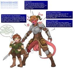 breeding cock curse cursed dnd_character dungeons_and_dragons female female_to_futa fully_clothed futa_on_female futa_transformation futanari gameplay_mechanics halfling halfling_female heat horns imminent_penetration imminent_rape imminent_sex impregnation_risk in_heat intersex magic magic_penis mental_transformation mind_break mind_control monster_cock monster_girl penis red_skin rutting ryu34 shortstack size_difference size_play spell tiefling tiefling_futa tiefling_girl transformation video_game_mechanics