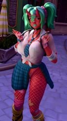 3d 3d_animation 3d_model ai_animation ai_assisted ai_generated animated boxxydoxxy clothed_female collar cute cute_face demon_girl epic_games female fishnets fortnite fortnite:_battle_royale gyaru horns imminent_sex makeup nemia_(fortnite) nishikt piercing provocative red_skin school_uniform shorter_than_10_seconds tagme tease teasing teasing_viewer thong translucent_clothing video visible_nipples