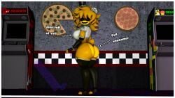 3d ass big_ass big_breasts big_butt breasts butt_crack fap_nights_at_frenni's fazclaire's_nightclub female five_nights_at_freddy's five_nights_at_freddy's_2 fredina's_nightclub ghost_girl golden_freddy_(fnaf) golden_fredina_(cally3d) hips maxoneton robot robot_girl robot_humanoid sfm solo source_filmmaker text thick_thighs type_0