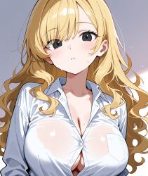 blonde_hair cleavage formal large_breasts tagme