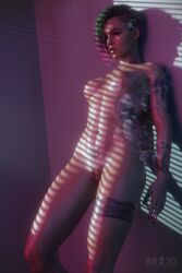 judy alvarez from cyberpunk 2077 by secretsam3d