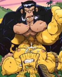 anal anal_sex ape armpits cum cum_on_self cum_while_penetrated dexter's_laboratory domination duo humanoid_penis huntor male mammal muscular penetration penis primate simion thy_carker thymilph yaoi