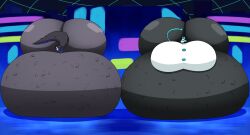 bbw big_ass big_breasts breasts bubble_butt cleavage female furry huge_ass huge_breasts hyper hyper_ass hyper_belly hyper_breasts hyper_butt overweight ssbbw tagme tasque_manager_(deltarune) thick_thighs user3345 vore vore_belly weight_gain wide_hips