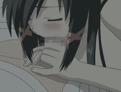 1boy animated animated black_hair blush closed_eyes fellatio female fullani oral penis