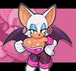 bat big_breasts champchidi cleavage huge_breasts rouge_the_bat sega sonic_(series) sonic_the_hedgehog_(series) tagme