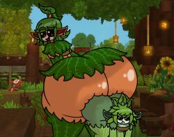 big_ass big_butt cute femboy huge_ass huge_butt hyper_ass hyper_butt hytale kweebec plant size_difference video_games