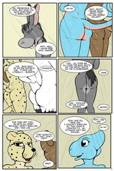 5girls anthro avian bird chameleon cheetah comic donkey equine feline female jennifer_(study_partners) kangaroo lizard locker_room mammal marsupial nude reptile scalie shower study_partners swan tammy_(study_partners) te thunderouserections young