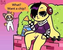cheezborger (chikn nuggit) from chikn nuggit by bunnyqueen