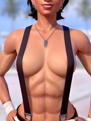 3on3freestyle ai_generated big_breasts breasts breasts_out brown_body brown_skin carolina exercise large_breasts latina latina_female mexican mexican_female muscles muscular muscular_female nipples sexy sexy_body sexy_female sexy_pose teasing teasing_viewer topless