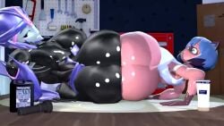 16:9 2girls 3d_(artwork) 3d_animation anal anal_sex animated anthro anus arcee arcee_(prime) ass big_butt brand_new_animal butt_jiggle canid canine crossover cybertronian digital_media_(artwork) dildo dildo_in_ass dildo_insertion double_dildo duo eastern_and_western_character female female/female hasbro humanoid jiggling looking_pleasured lube lube_bottle machine mammal michiru_kagemori no_sound object_in_ass oil_can penetration puffy_anus raccoon_dog robot robot_humanoid sex_toy sex_toy_in_ass sex_toy_insertion short_playtime studio_trigger tagme takara_tomy tanuki thatknowndude tongue tongue_out toolbox transformers transformers:_prime transformers_aligned_continuity video widescreen workshop yuri