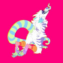 acid anthro big_ass furry niuxii opossum psychedelic trippy