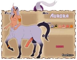accessory animal_genitalia animal_penis aurora_(rennmoose) balls big_balls big_penis braided_hair breasts centaur ear_piercing equid equid_taur equine equine_genitalia equine_penis european_mythology facial_piercing futanari genitals greek_mythology hair herm hi_res horn horse humanoid_taur intersex lip_piercing long_hair mammal mammal_taur model_sheet mythological_creature mythological_equine mythology nipples penis piercing reference_image rennmoose solo tail taur unicorn white_hair