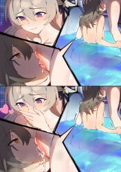 2girls absurd_res black_hairband blue_pupils blush completely_nude cunnilingus edit female female/female female_focus female_only female_orgasm firefly_(honkai:_star_rail) grey_hair hair_between_eyes hair_intakes hairband hi_res honkai:_star_rail honkai_(series) licking licking_pussy light-skinned_female light_skin long_hair medium_hair multiple_girls multiple_views nashidrop nude open_mouth orgasm partially_submerged pussy pussy_ejaculation pussy_juice pussy_juice_drip san_p.dro shaved_pussy stelle_(honkai:_star_rail) trembling two-tone_eyes uncensored water wet yuri