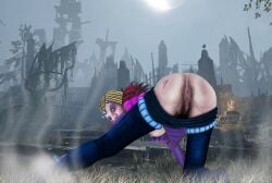 1girls anus apostle_of_slaanesh ass ass_tattoo asshole blue_pants breasts bushy_pubes elspeth_von_draken female female_only fog genital_fluids genitals grass graveyard hairy_anus hairy_pussy half_clothed labia labia_majora labia_minora large_labia looking_at_viewer looking_back medieval_clothing nipple no_panties pants pants_down perineum presenting_anus presenting_ass presenting_hindquarters presenting_pussy puffy_sleeves purple_clothing pussy pussy_juice rear_view solo sorceress tattoo total_war:_warhammer warhammer_(franchise) warhammer_fantasy