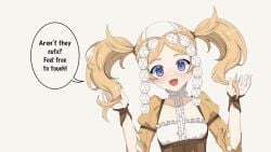 1girls animated blonde_hair blue_eyes breasts english_text female female_only fire_emblem fire_emblem_awakening inviting lissa_(fire_emblem) looking_at_viewer nintendo oppaihobby small_breasts solo text twintails