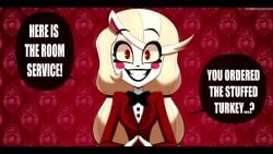 1boy 1girls 2d anal animated charlie_morningstar_(hazbin_hotel) comic_dub drunkavocado english_voice_acting female hazbin_hotel male male/female moaning mp4 n smiling sound tagme video voice_acted