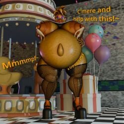 1:1 3d_(artwork) animatronic anonymousfm anthro areola avian beak belly big_belly big_breasts bird bodily_fluids breasts chicken digital_media_(artwork) english_text female fishnet_legwear fishnets five_nights_at_freddy's five_nights_at_freddy's_2 galliform gallus_(genus) hair hi_res huge_breasts lactating machine milk nipples nude phasianid pregnant pregnant_female robot scott_cawthon scottgames solo text thick_thighs toy_chica_(fnaf)