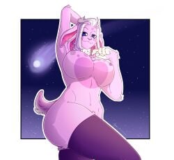 1girls 2014 breasts female hamster kingheron_(artist) large_breasts luntik luntik's_mom melnitsa moonzy moonzy's_mom solo tagme