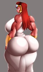 ass ass_focus backboob big_breasts breasts breasts_bigger_than_head female_space_marine huge_breasts imperium_of_man magnus_the_red massive_ass massive_breasts massive_butt muscular muscular_female primarch red_body red_hair rompecaderasgod rule_63 sideboob thick thick_ass thick_thighs thighs thousand_sons warhammer_(franchise) warhammer_40k