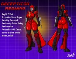 breasts breasts_out cone_head decepticon oc redwing robot robot_girl tagme tfmaster96 transformers