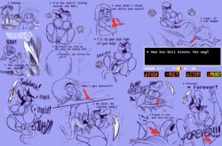 anthro blush breasts bulge doll facesitting female frisk frisky_(under(her)tail) human knife long_tongue mad_dummy male mammal monster penis rule_63 text thewill tongue under(her)tail undertale undertale_fanfiction video_games water