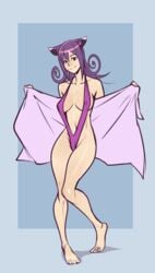 animated areolae bikini blair_(soul_eater) breasts female female_only izra looking_at_viewer nipples nude sling_bikini solo soul_eater