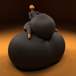 3d anthro anthroanim ass balls balls_bigger_than_ass balls_bigger_than_head balls_bigger_than_penis belly big_ass big_balls big_balls_with_big_penis big_belly black_skin colossal_balls cum_in_suit digital_media_(artwork) erection femboy gigantic_testicles huge_ass huge_balls huge_belly humanoid humanoid_penis hyper hyper_ass hyper_balls hyper_belly hyper_hips hyper_penis hyper_testicles machine male nv_(overlai) penis robot simple_background sitting solo teapot_(body_type) testicles thick_thighs wide_hips