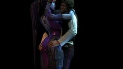 1boy 1girls 3d animated arnoldthehero ass blizzard_entertainment crossover gif han_solo overwatch sfm star_wars tagme thigh_sex widowmaker