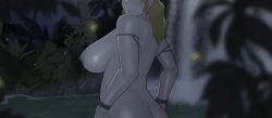 [sora]_buranku animated areola big_butt huge_breasts looking_back mature_female milf nipples ntrman rear_view soraoraora teaser teasing