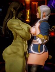 1futa 1girls 3d animated blizzard_entertainment blonde_hair futa_on_female futanari honey_select huge_cock interspecies jaina_proudmoore lewd_bites light-skinned_female light_skin loop multicolored_hair no_sound nude orc orc_(warcraft) orc_futanari pubic_hair size_difference tagme thick_thighs thigh_sex video viedo warcraft white_hair wide_hips world_of_warcraft