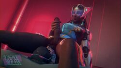 3d animated asian ball_licking balls balls_on_face big_penis brown_hair curvy d.va dark-skinned_futanari dark_skin dickgirl erection facesitting female futa futa_on_female futanari interracial intersex legs masturbation no_sound overwatch pov source_filmmaker symmetra tagme taker_pov testicles video windfall