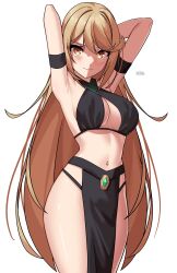 blonde_hair breasts female female_only looking_at_viewer mythra nintendo solo x_xith_x xenoblade_(series) xenoblade_chronicles_2