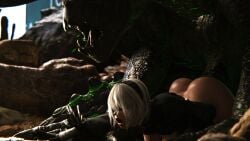 3d apocalypse ass blindfold crossover deathclaw defeat_sex defeated desert fallout female madamewebfan761 monster monster_rape nier:_automata open_mouth prone_bone rape reaching_for_weapon yorha_2b