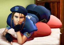 3d female footwear full_color fully_clothed jill_valentine jill_valentine_(julia_voth) jill_valentine_(sasha_zotova) no_penetration no_sex resident_evil resident_evil_2 resident_evil_3 solo solo_female