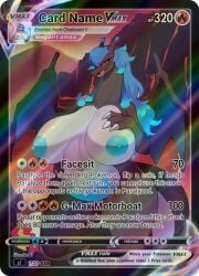 ai_generated anthro blue_hair card card_(medium) charizard chubby_female furry giantess gigantamax_pokémon hand_on_breast huge_breasts isoai nai_diffusion on_knees pokemon pokemon_(species) pokemon_card pokemon_tcg shiny_pokemon smile trading_card wide_hips