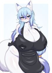 big_breasts breasts chubby female furry huge_breasts lactating lactation lactation_through_clothes tailzkim thick_thighs wide_hips