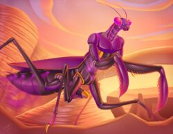 2015 arthropod cloud detailed_background erection frisky_beast hi_res insects machine male male_only mantis outside penis revadiehard robot sky solo star taur the_drone